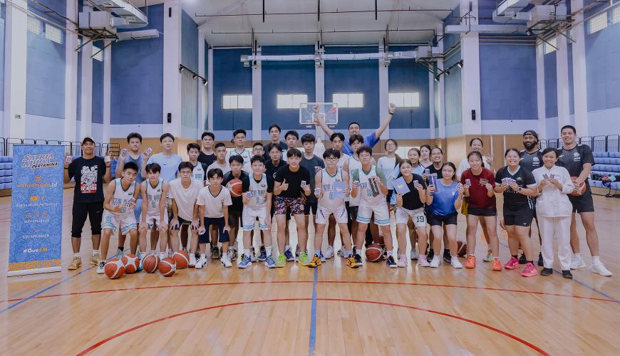 Satria Muda holds Basketball Clinic at Tzu Chi School